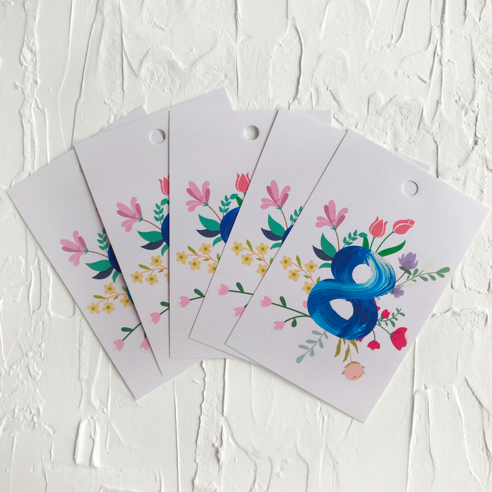 Бирки "8 марта"