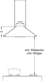 Вытяжка купольная D 526