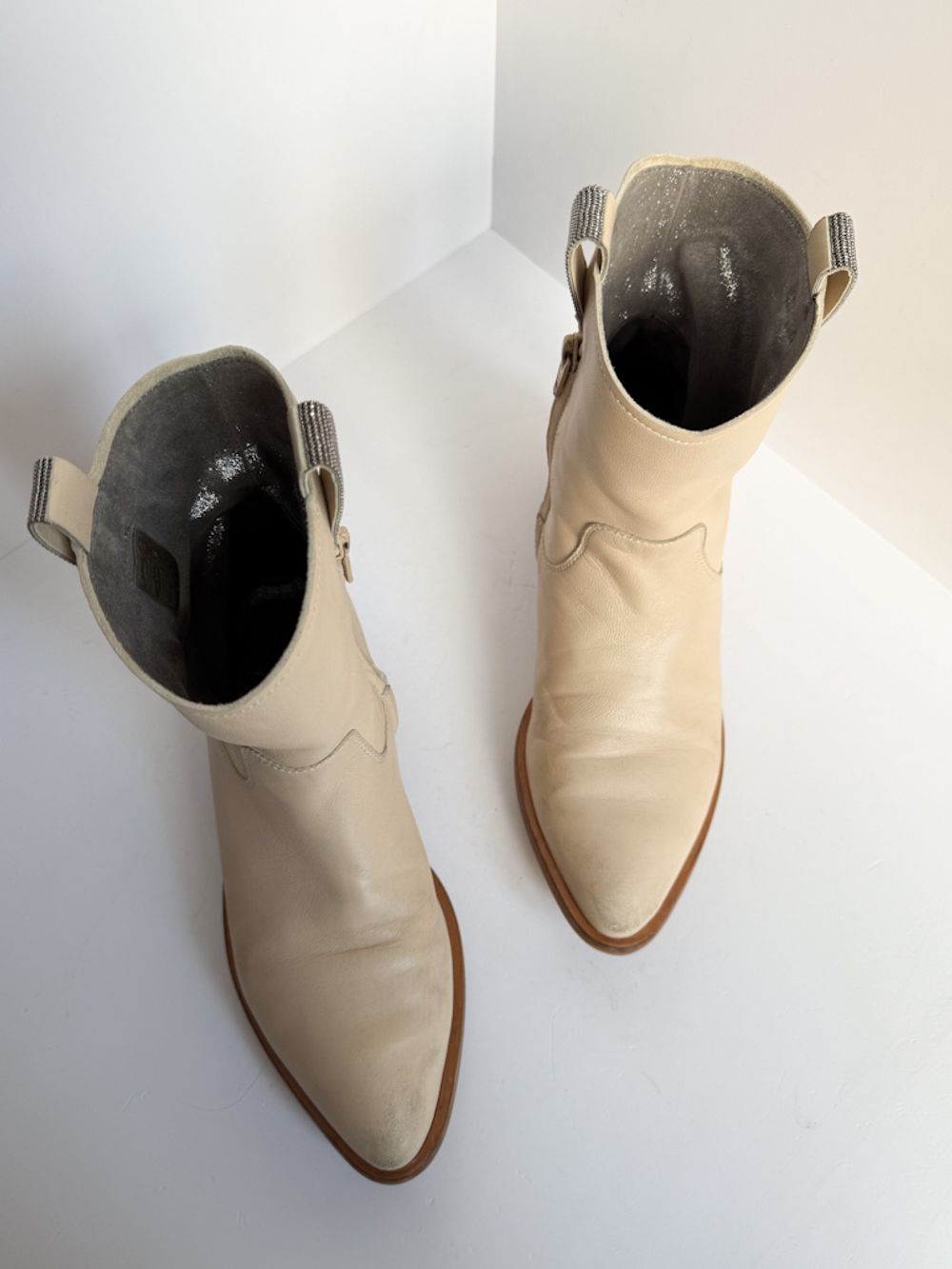 Кожаные полусапожки Brunello Cucinelli, 33