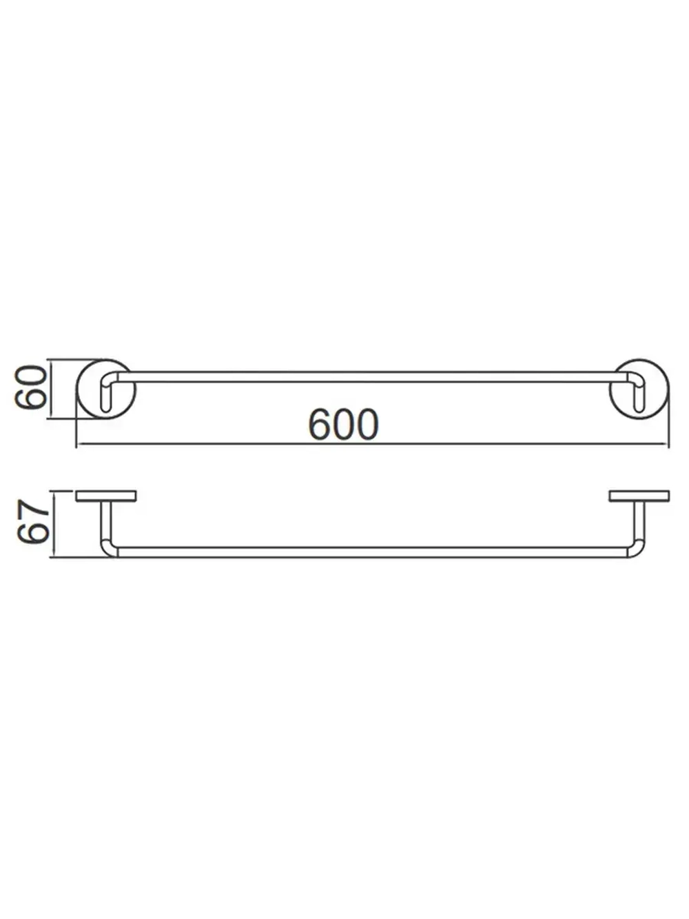 Полотенцедержатель настенный GAPPO G30701-6