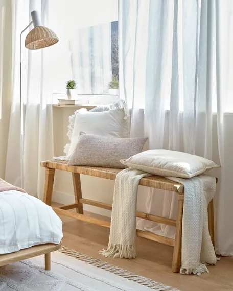 Скамья Beida из массива тика 120 см