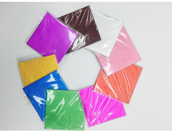 Фольга оберточная для конфет Красная 10x10 см, 100 шт.