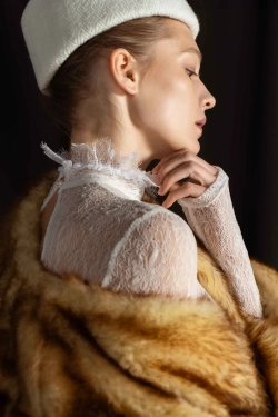 Пилотка белая