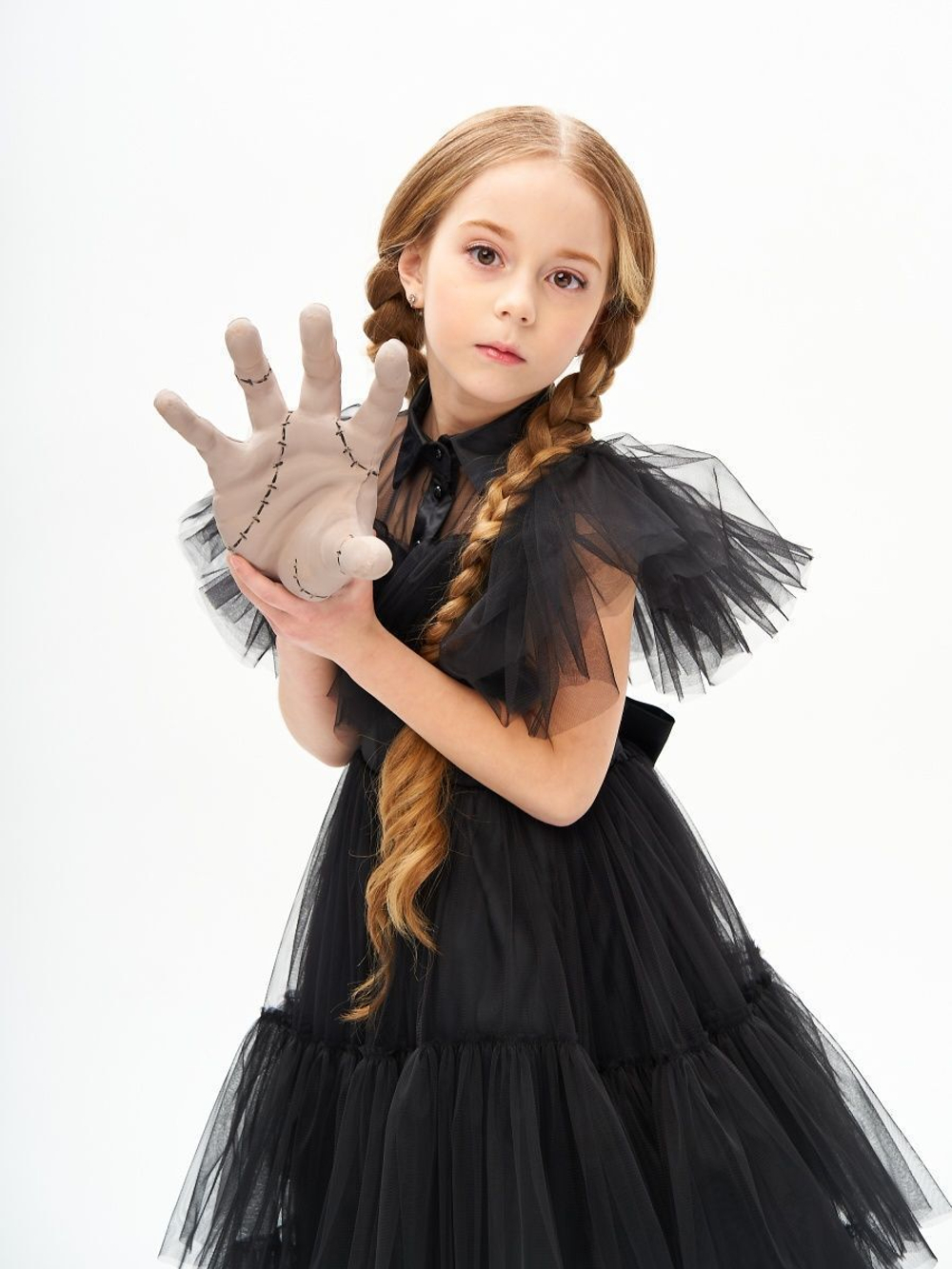 Платье Wednesday Addams Уэнсдэй Адамс на Хэллоуин в пол