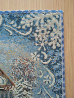 Декоративная гобеленовая салфетка Мороз 25х25 см