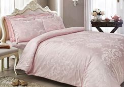 Постельное белье ARREDO розовый  жаккард deluxe TIVOLYO HOME Турция