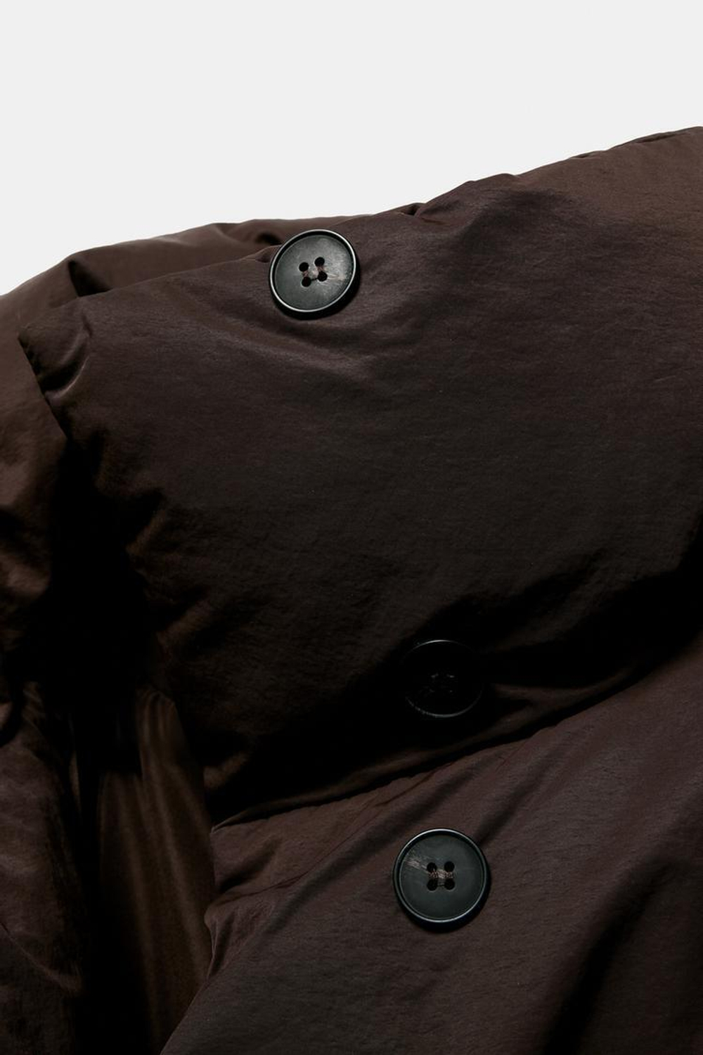 ZARA КОРОТКАЯ СТЕГАНАЯ КУРТКА WATER AND WIND PROTECTION, КОРИЧНЕВЫЙ