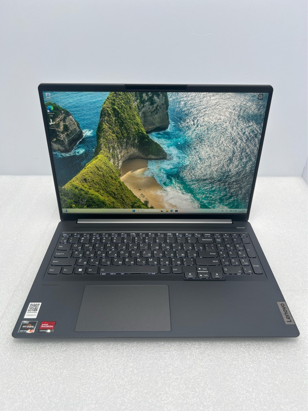 Ноутбук Lenovo ideapad 5 Pro-16ACH6 (82L500W6RU) 16"/AMD Ryzen 5 5600H/RAM 16GB/SSD 1024GB/AMD Radeon Graphics/2560 x 1600/IPS 120Hz/Windows 11/Подсветка кл-ры: LED/Серый. Состояние: B1