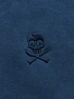 Толстовка Hardlunch garment dye синяя