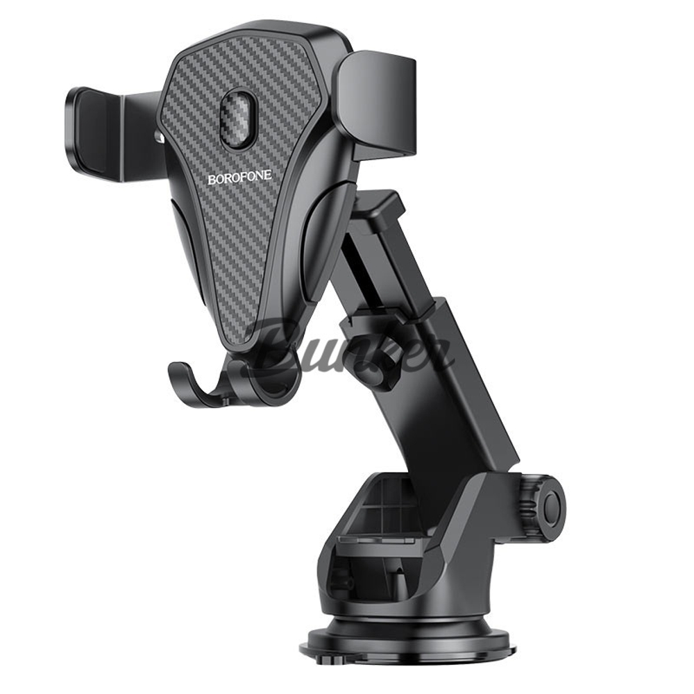 Держатель в авто для телефона Borofone BH38, раздижной, на приборную панель/стекло, черный
