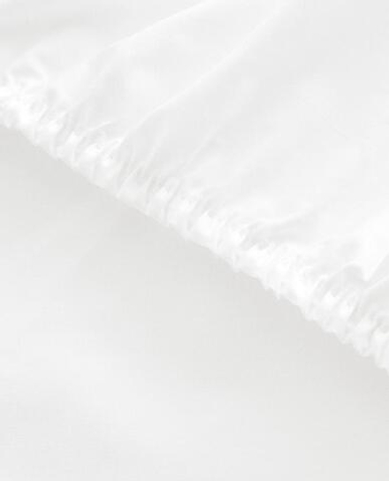 ZARA HOME (300 НИТЕЙ) ПРОСТЫНЯ ИЗ ПЕРКАЛЯ | ВЫСОТА 40 СМ, БЕЛЫЙ