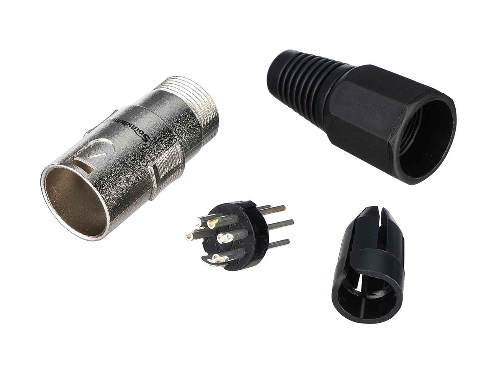 Soundking CA110 Разъем на кабель XLR male 5Р 5-пиновый.
