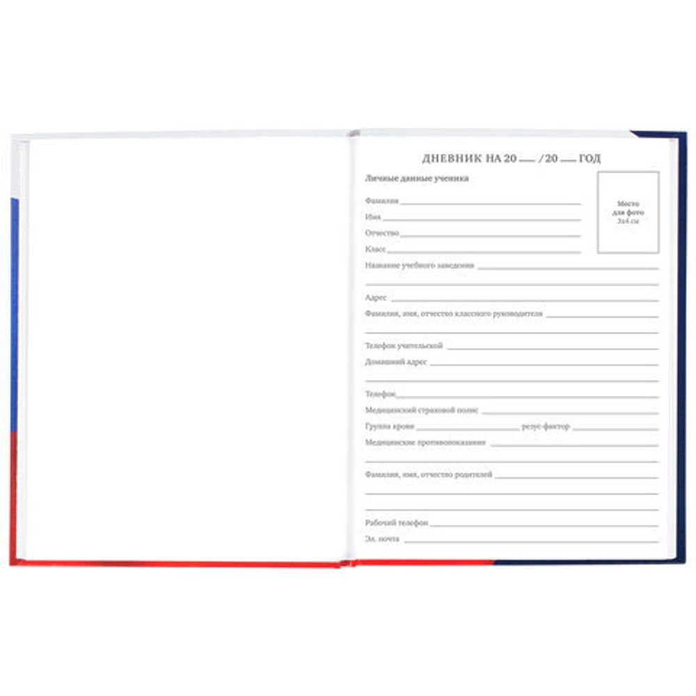 Дневник 5-11 класс 48 л., твердый, BRAUBERG, глянцевая ламинация, с подсказом, "Герб России", 106393