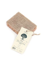 PRIDE ECO Губка-мочалка 13*9см "Hand made" с массажн.слоем из конопли