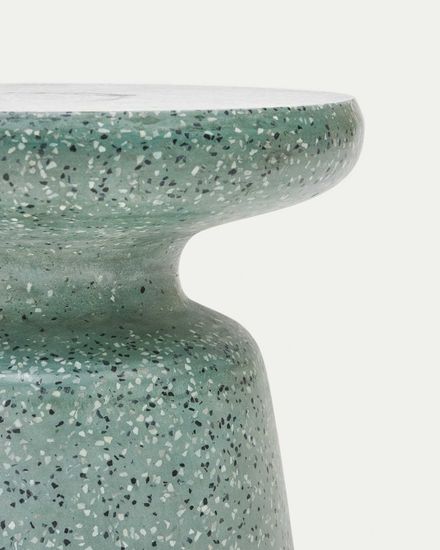 Приставной столик Mesquida из зеленого терраццо Ø 39 Испания