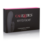 Фиолетовый вибромассажер Embrace Massaging Rabbit с щёточкой на головке (Цвет: фиолетовый)