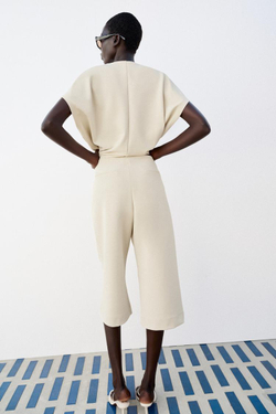 ZARA ШИРОКИЕ ШОРТЫ, ЭКРЮ