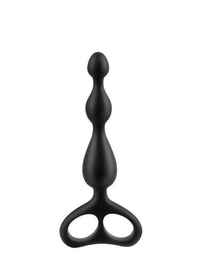 Чёрная анальная цепочка Sex Expert - 12,5 см. (Цвет: черный)