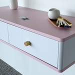 Подвесной туалетный столик консоль Royal 5310 эко (Зефир-р.золото)