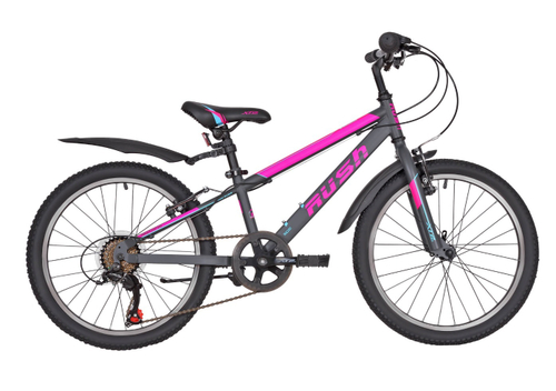 Велосипед 20" Rush RX 205  р.11" 6ск, v-brake ST  Розовый