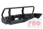 Бампер силовой передний Toyota Land Cruiser 100 2002+ с доп. фарами и защитной дугой РИФ