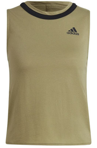 Женский топ теннисный Adidas Club Knot Tank W - зеленый