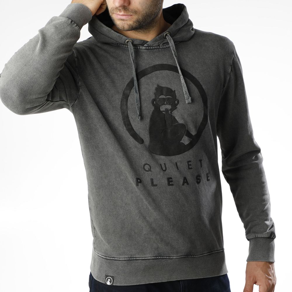 Мужская кофта теннисная Quiet Please GOAT Hoody Men - Grey, Black