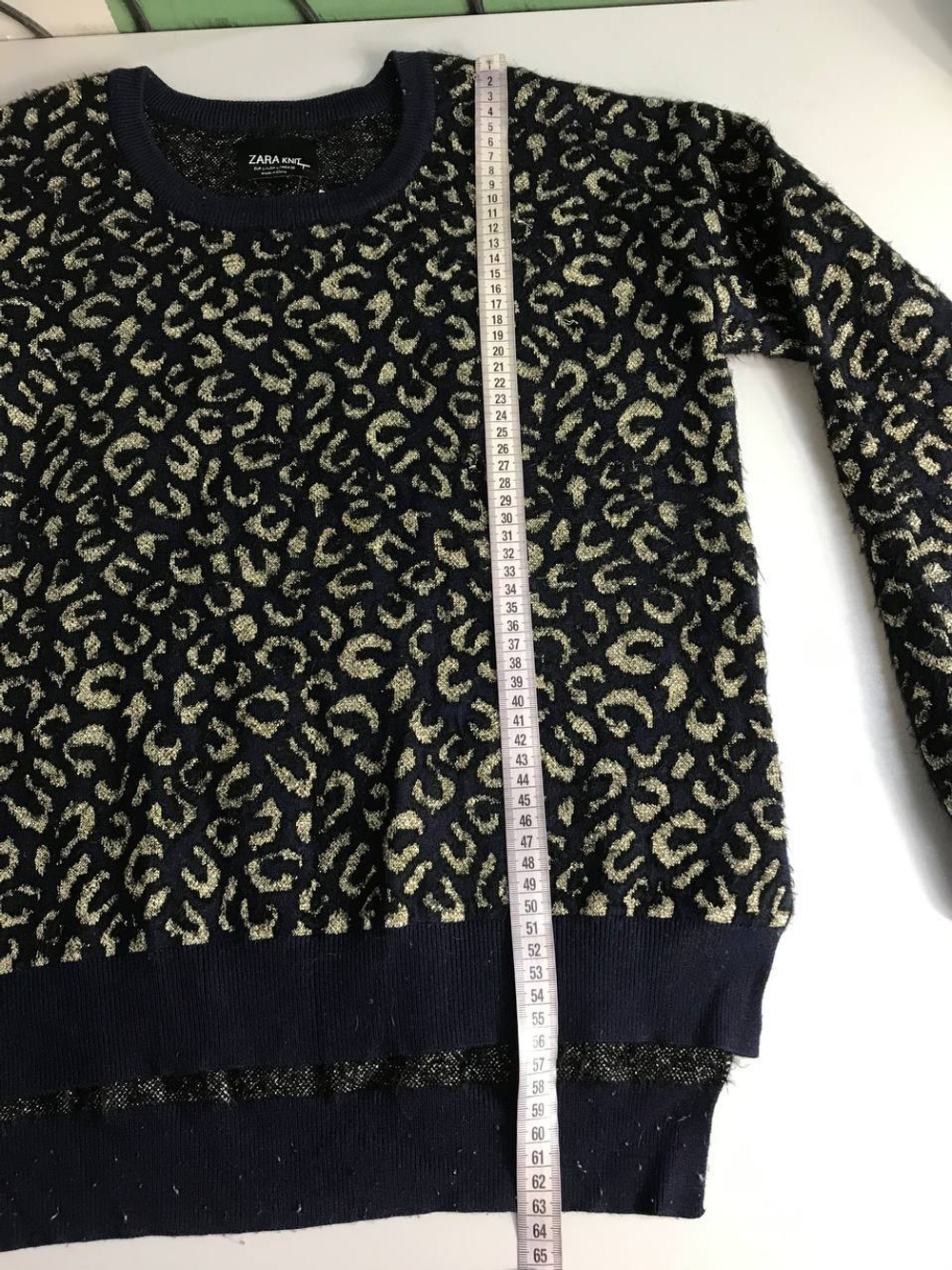 Джемпер Zara теплый, маркировка L, визуально 48 размер