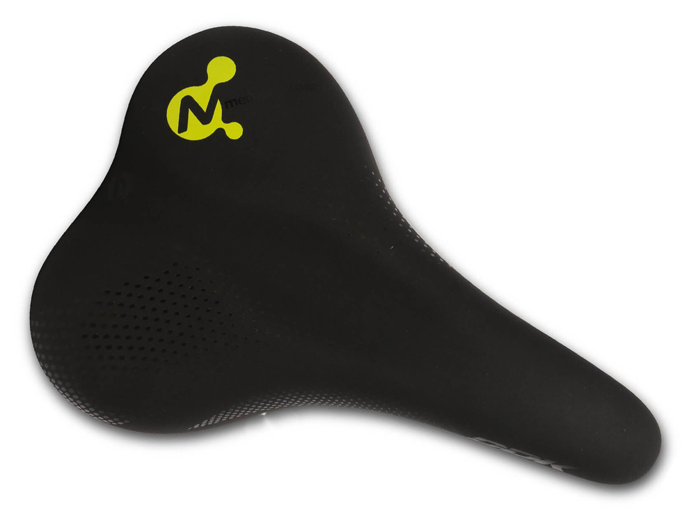 Седло 265х178мм.DDK-5346QS MEMORY FOAM (с памятью),  анатомическое. Эластомеры. Чёрно-жёлтая графика