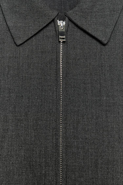 ZARA УКОРОЧЕННЫЙ ЖАКЕТ, СЕРЫЙ