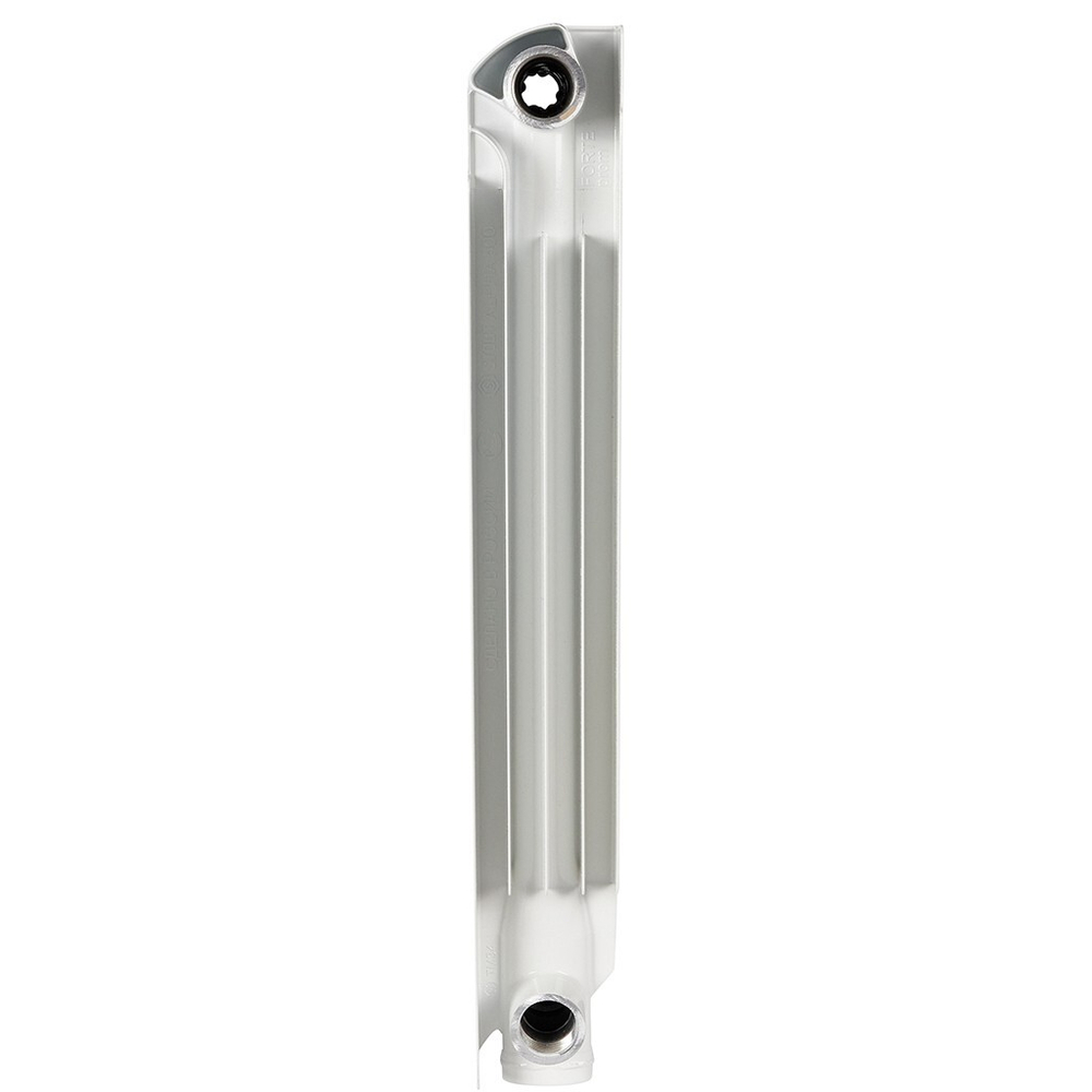 Радиатор алюминиевый STOUT ALPHA 500 6 секций боковое подключение (белый RAL 9016)