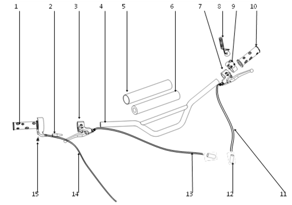 Запчасти B к питбайку Motax MINICROSS 50 PS_ES