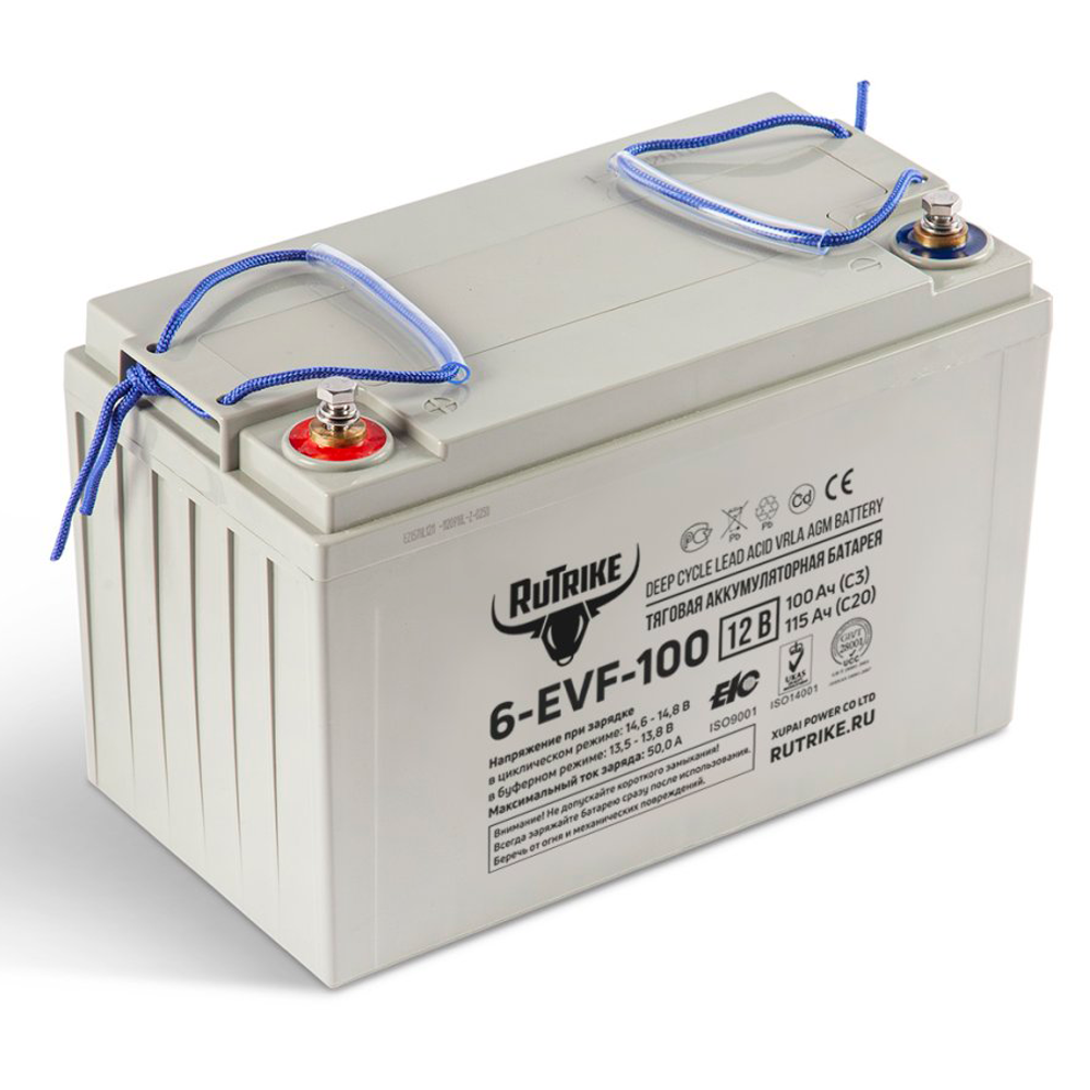 Аккумулятор RuTrike 6-EVF-100 (AGM)