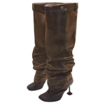 LOEWE Toy Over the knee Boots 9.5cm Women"s Umber