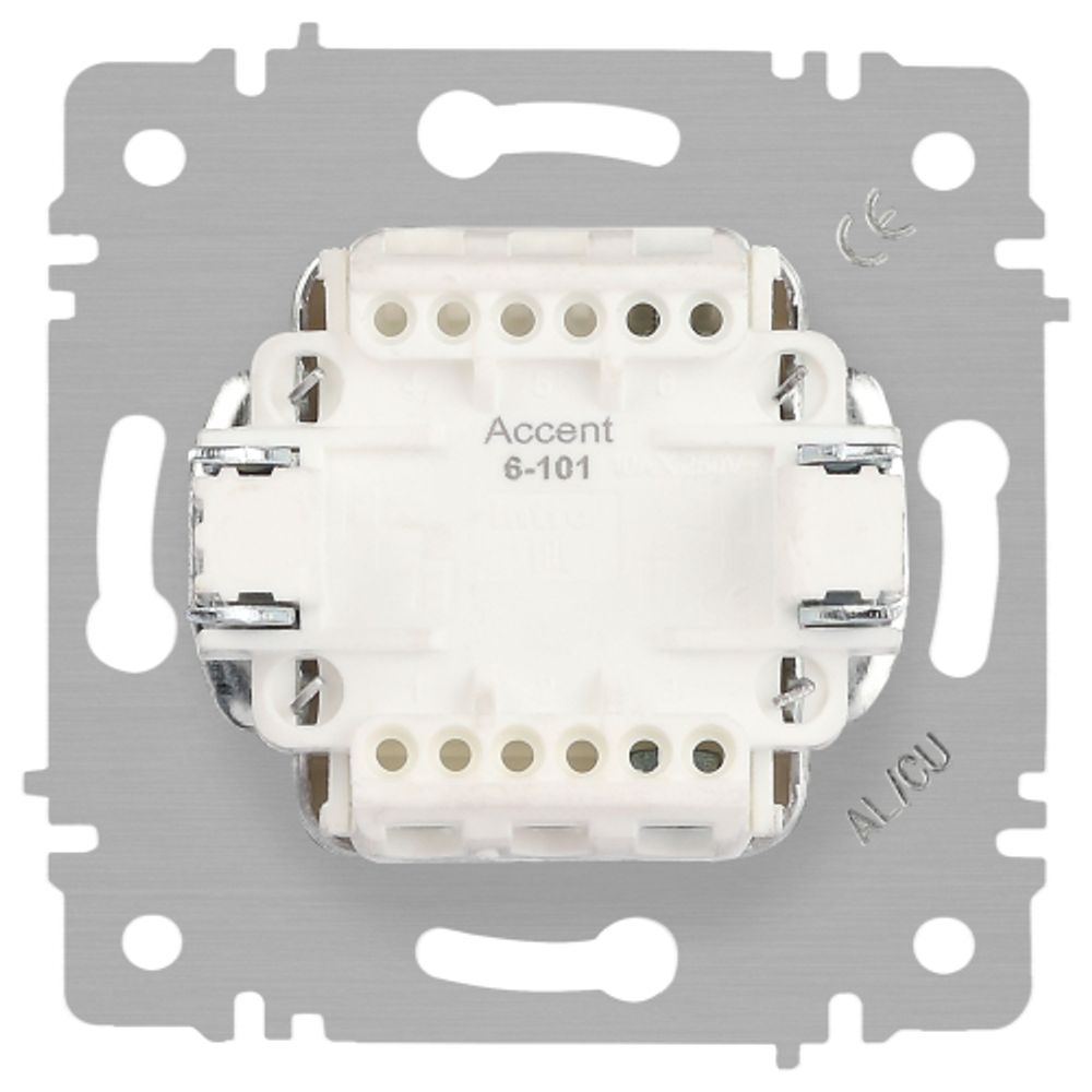 Выключатель Intro Accent 6-101-06 , 10А-250В, IP20, СУ, AL/CU, перламутр | Intro