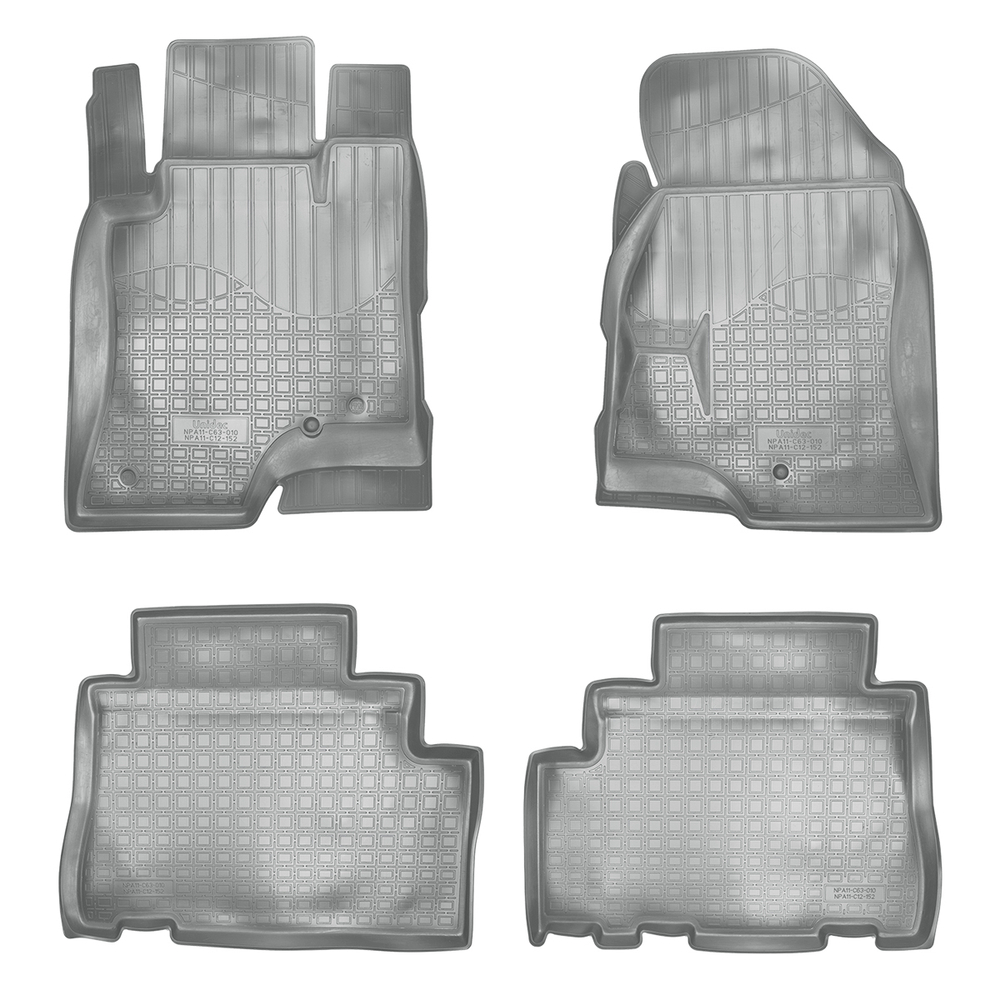 Ковры в салон Norplast/Unidec для Opel Antara (2012-)Полиуретан,Серый, арт.NPA11-C63-010-G