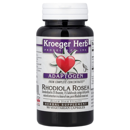 Kroeger Herb Co, Complete Concentrates®, родиола розовая, 90 вегетарианских капсул