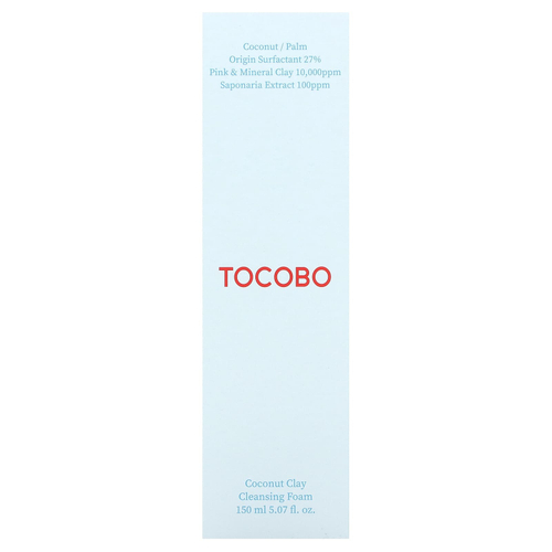Tocobo, очищающая пенка с кокосовой глиной, 150 мл (5,07 жидк. унции)