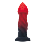 Фаллоимитатор-гигант на присоске Infernal Goliath - 23,7 см. (Цвет: красный с черным)