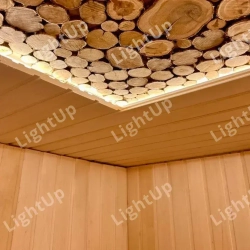 Светодиодная термостойкая лента для бани и сауны 5 м, влагозащищённая, с набором креплений. 24В, 9,6Вт/м, 3000К, IP68