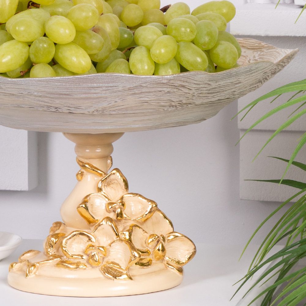 Фруктовница-конфетница Орхидея Лелия Айвори