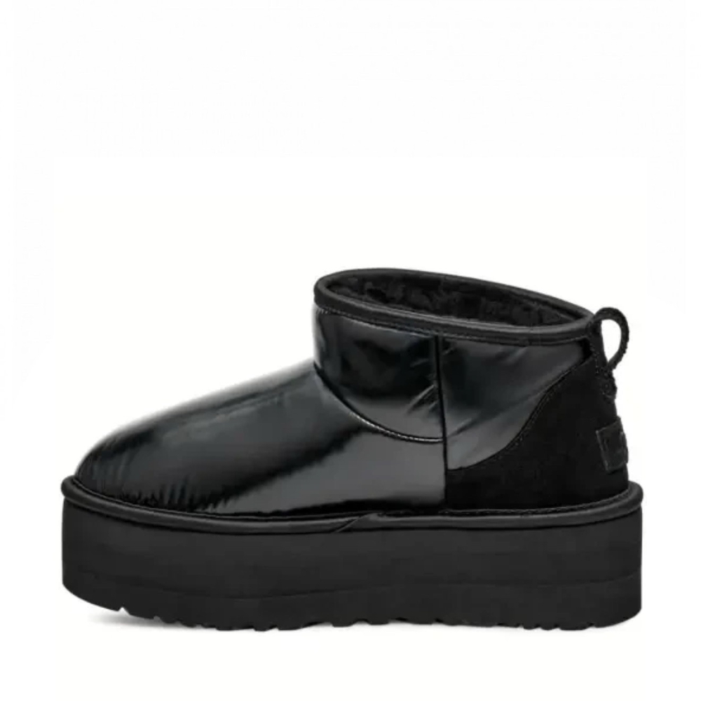 UGG Classic Ultra Mini Platform High Shine Black