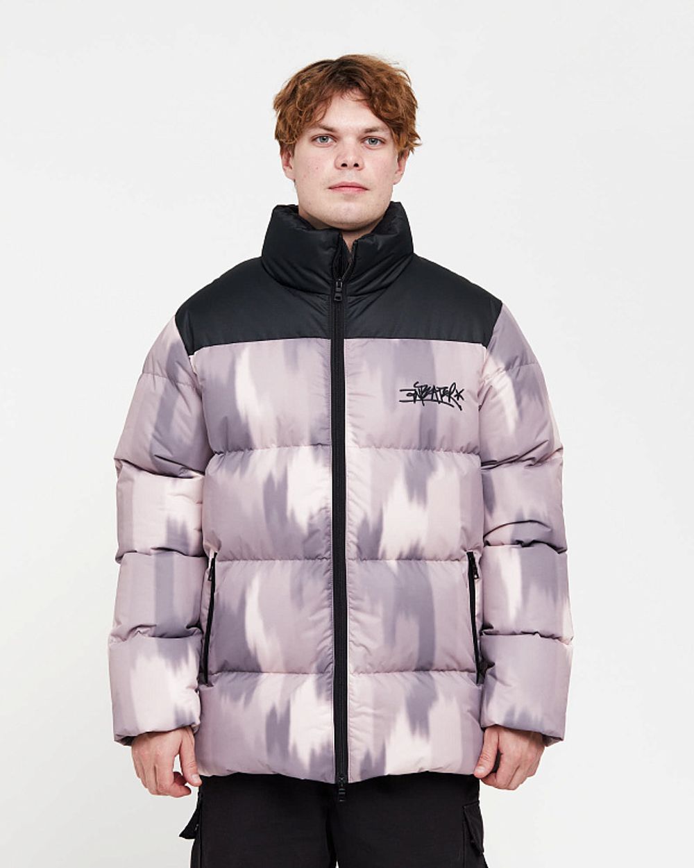 Пуховик Anteater AW24 Downjacket Print бежевый