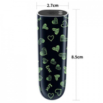 Мини-вибратор "Heart " (8,5*2,7 см.) светится в темноте