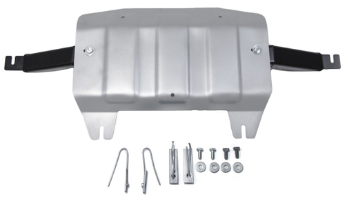 Защита РК Rival для Toyota Fortuner II (V - 2.7; 2.8D) 4WD 2017-2020 2020-н.в. (устанавл-ся совместно с 2333.5711.1.6), штампованная, алюминий 6 мм, с крепежом, 2333.5770.1.6