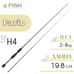Спиннинг Fish Season Fario, ручка H4 (1.98м, 2-8гр), полая вершина
