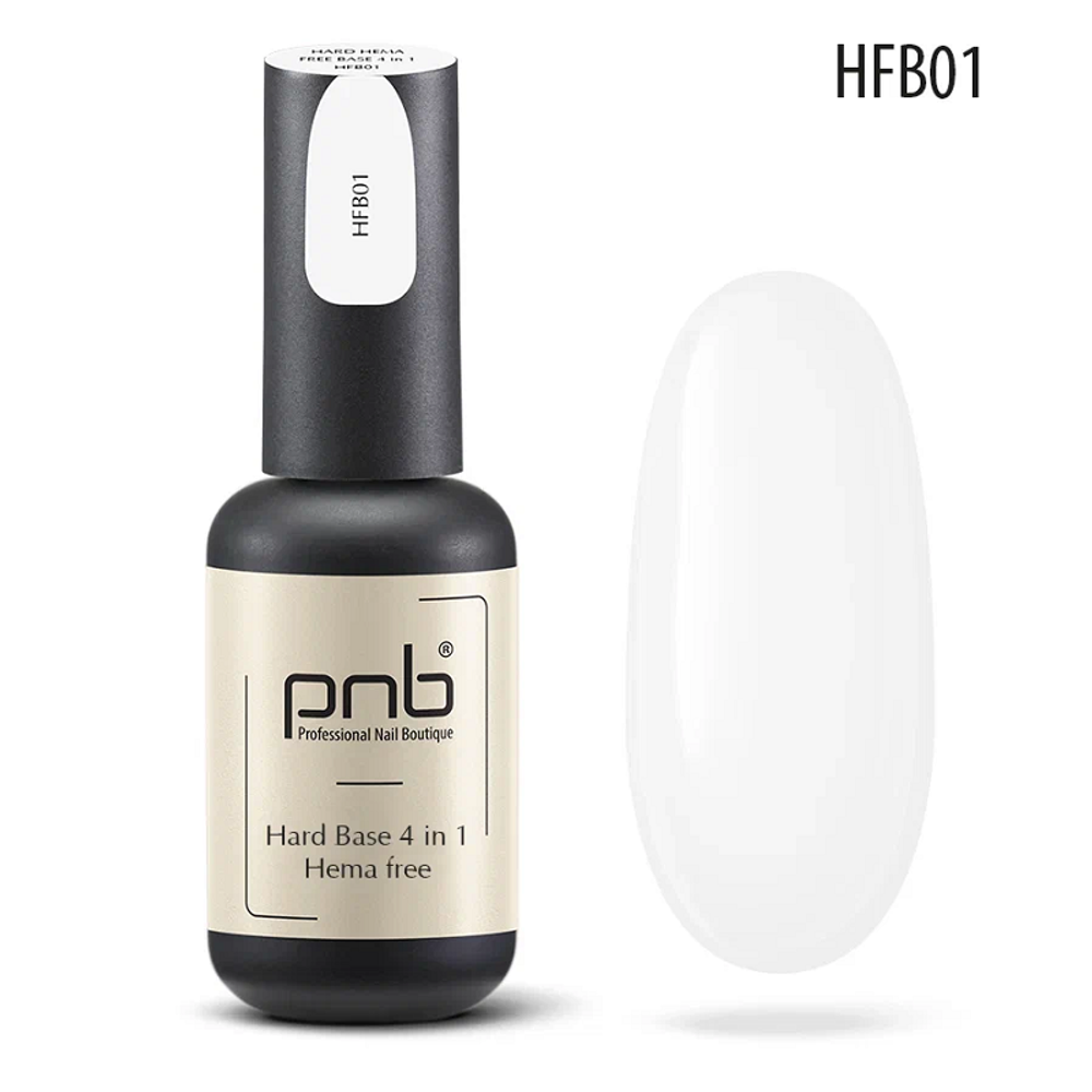 *База PNB без содержания HEMA UV/LED Hard Hema Free HFB01 8мл прозрачный