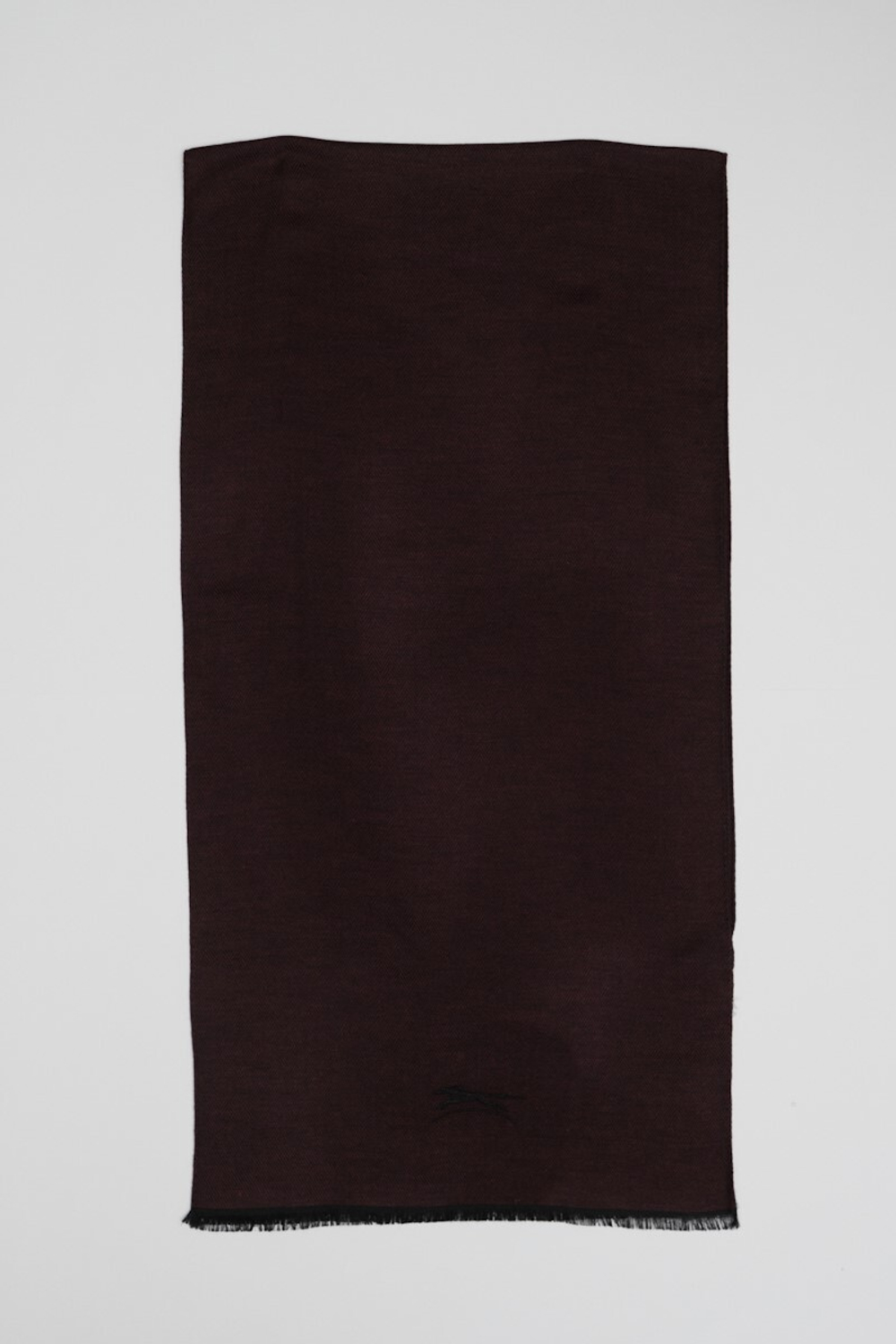 Шерстяной шарф 45×180 BURGUNDY