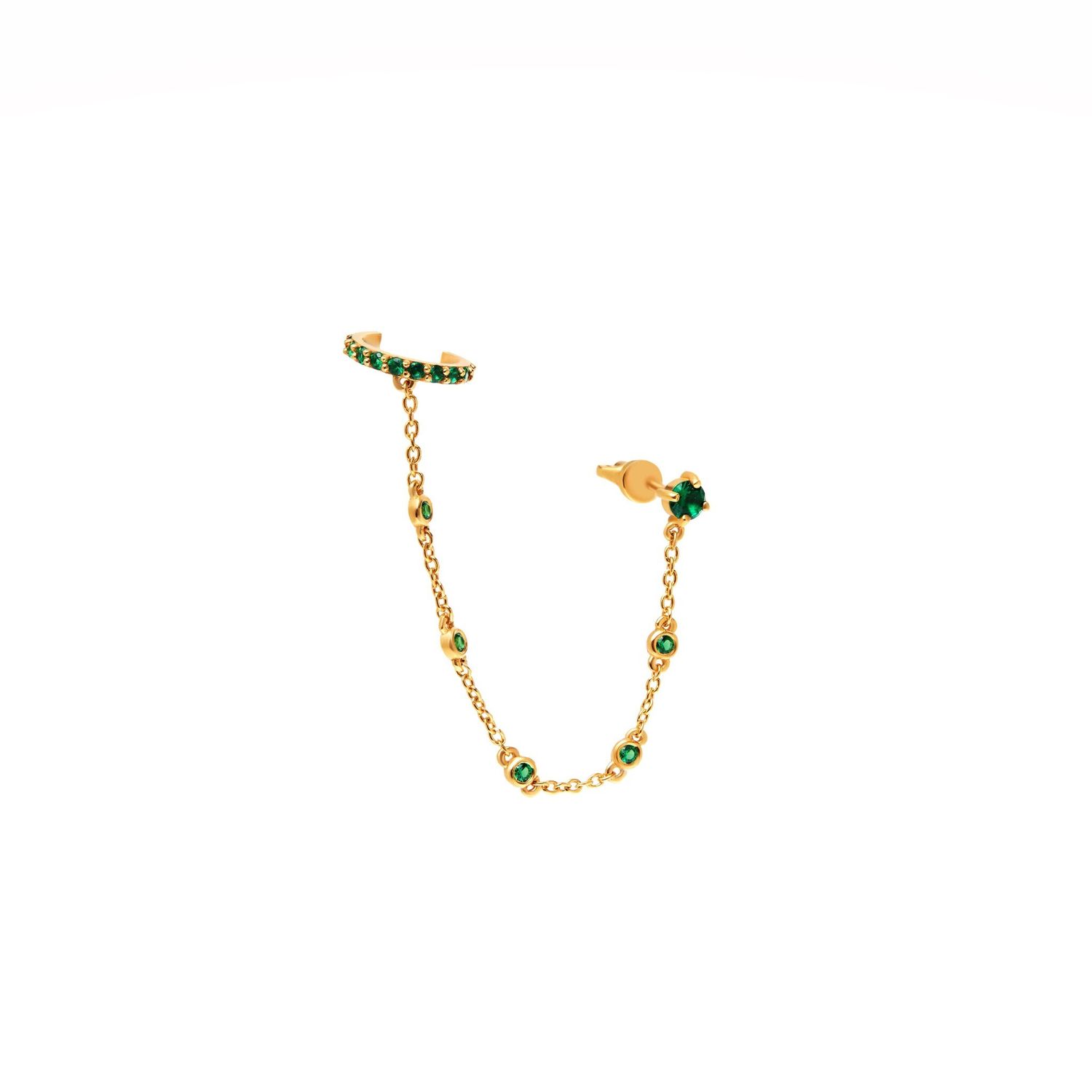 Кафф Dangling Green Cuff