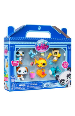 Набор Пляж пять фигурок мини-животных с аксесс